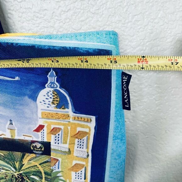 Lancome Vintage Travel Graphic Canvas Tote Bag - Picture 3 of 6